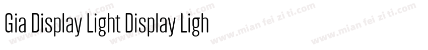 Gia Display Light Display Light字体转换